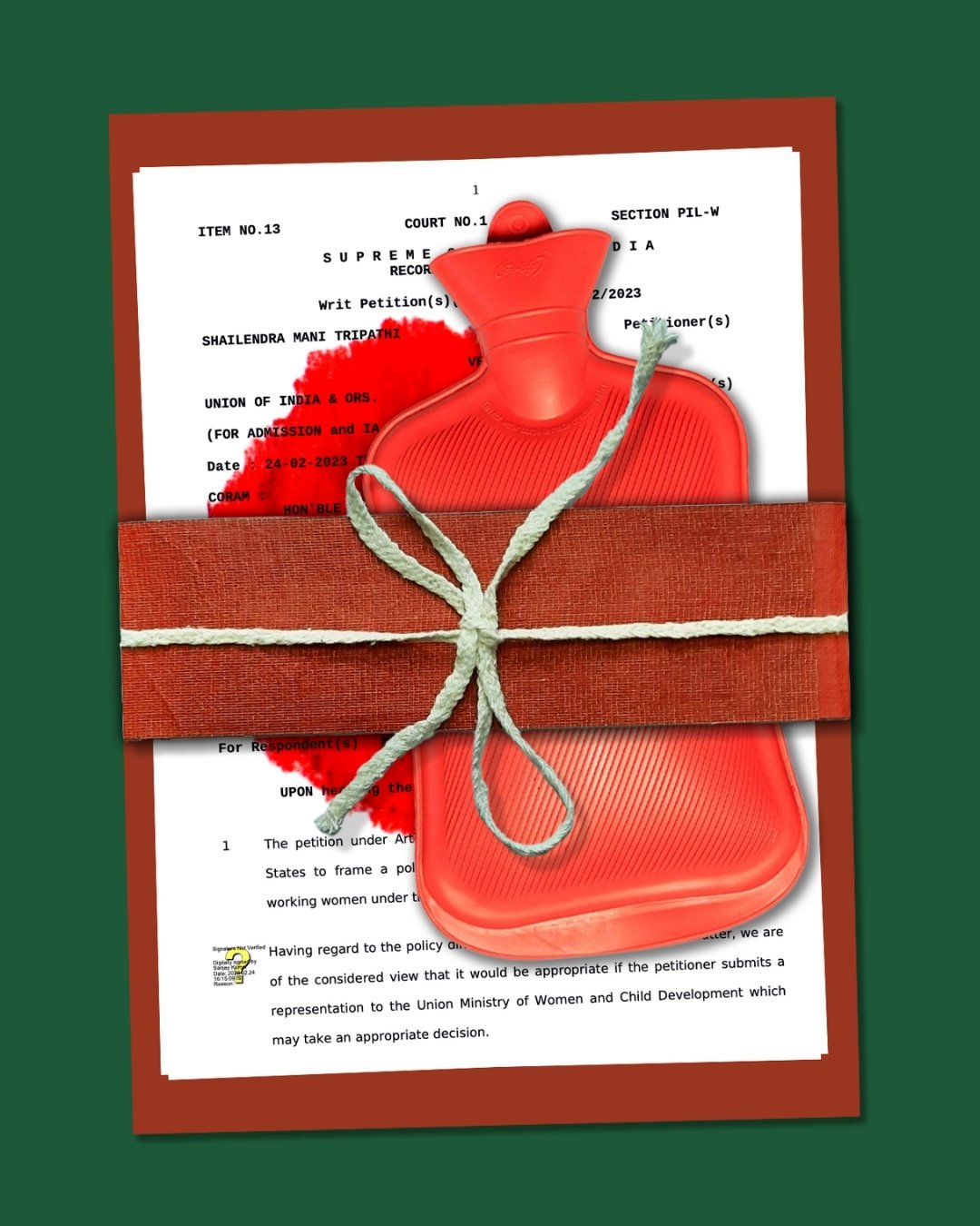 Women Written by Men: Rethinking Menstrual Justice in India